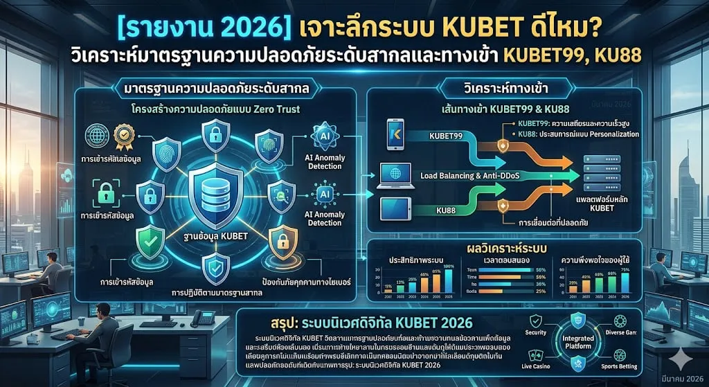 [2026 Report] เจาะลึกระบบ KUBET ดี ไหม? วิเคราะห์มาตรฐานความปลอดภัยระดับสากลและทางเข้า KUBET99, KU88