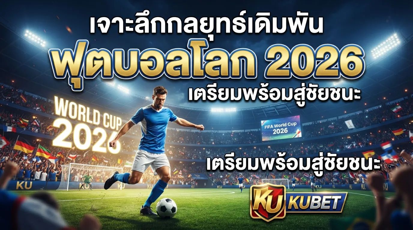 เจาะลึกกลยุทธ์เดิมพันฟุตบอลโลก 2026: เตรียมพร้อมสู่ชัยชนะกับ KUBET